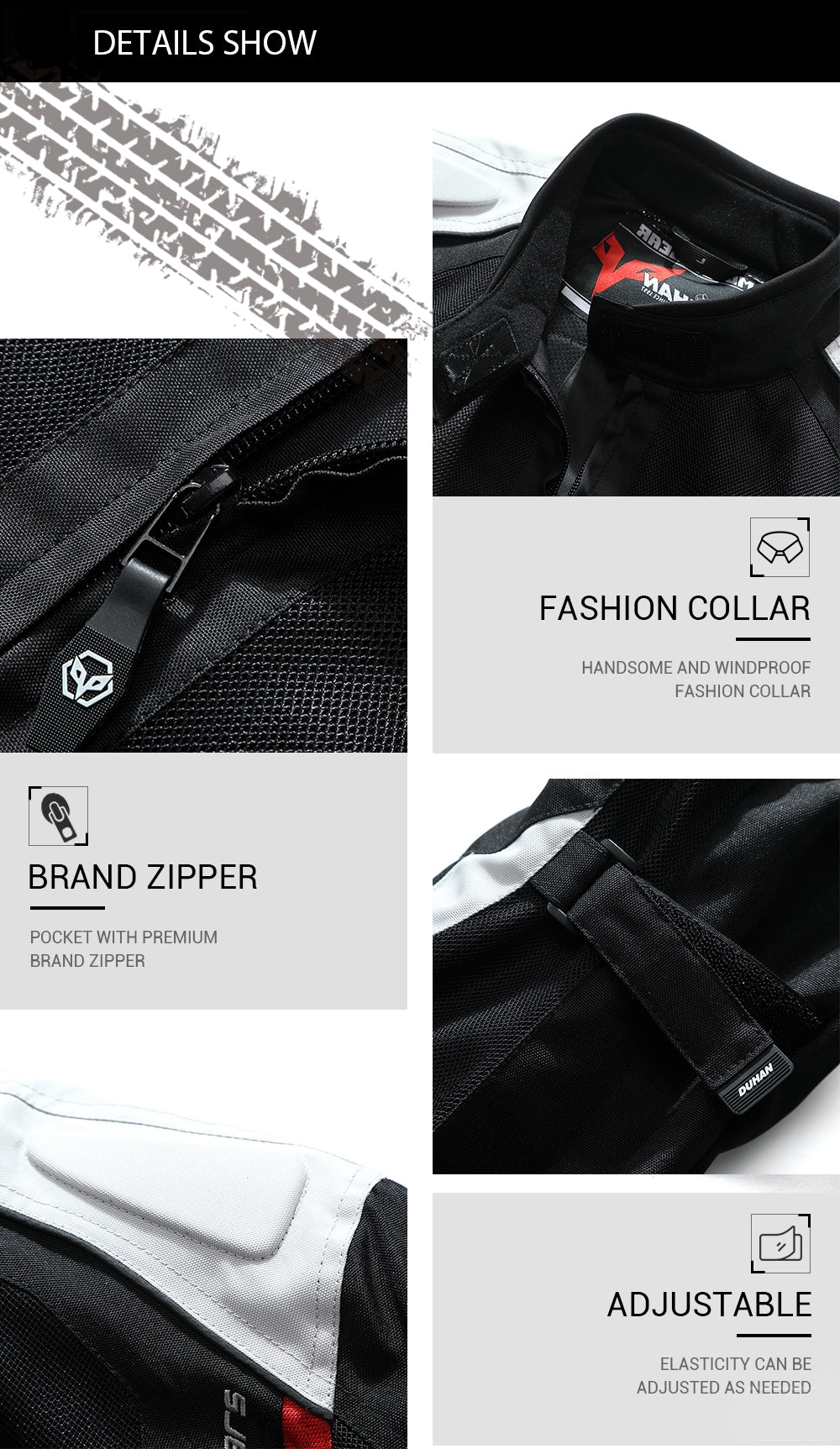 Duhan Summer Edition Motorcycle Jacket – Premium Protection, CE APPROVED