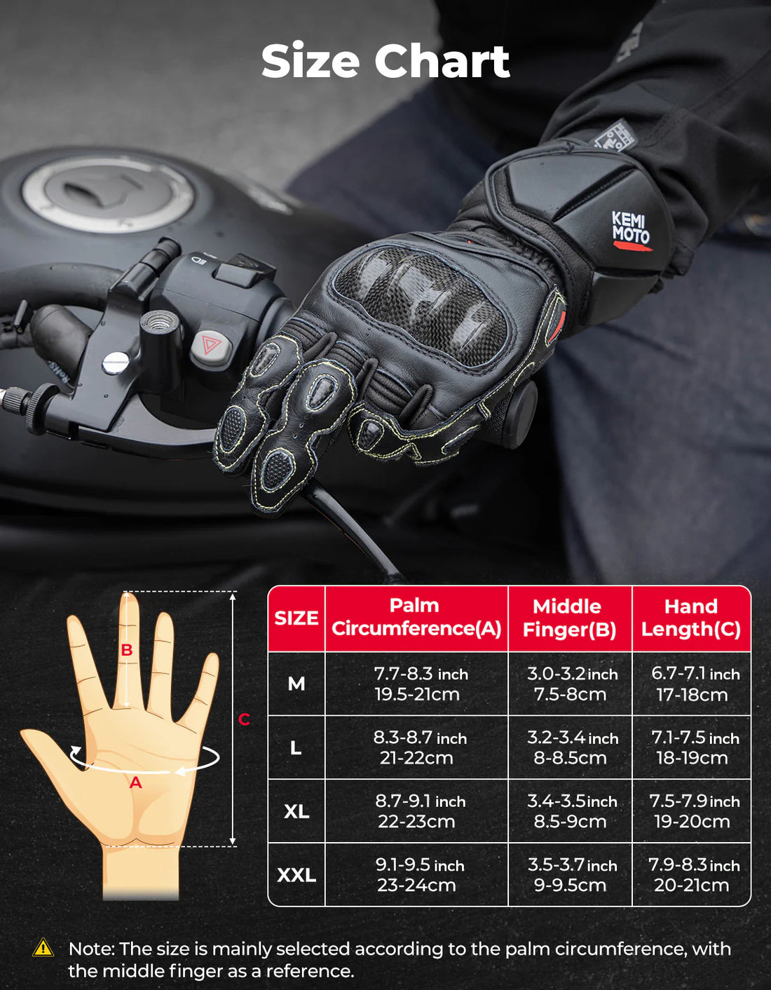 KEMIMOTO Apex-Pro Leather Racing Gloves – Precision, Grip & Protection