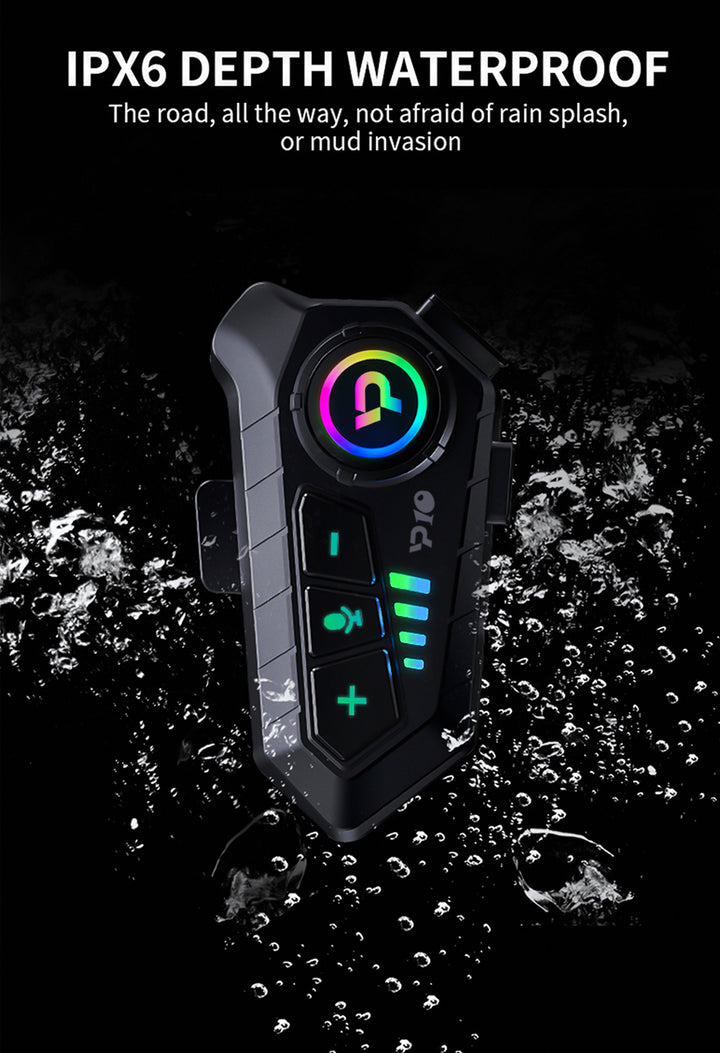 Bluetooth Motorcycle Helmet Headset Wireless - RevX