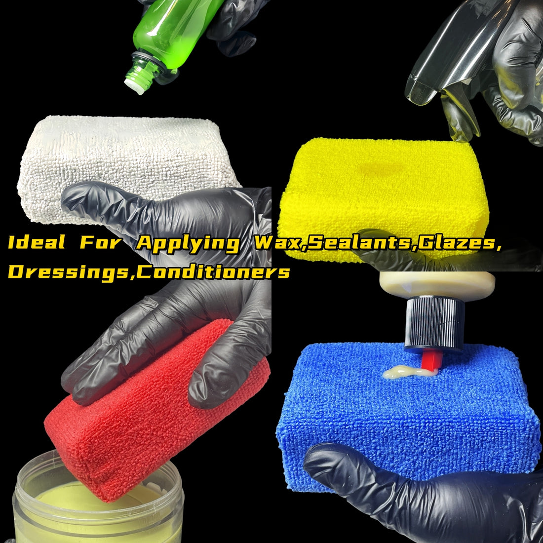 Pro-Series Microfiber Block Pads – Precision Cleaning & Scratch-Free Detailing (MULTIPLE COLOURS)