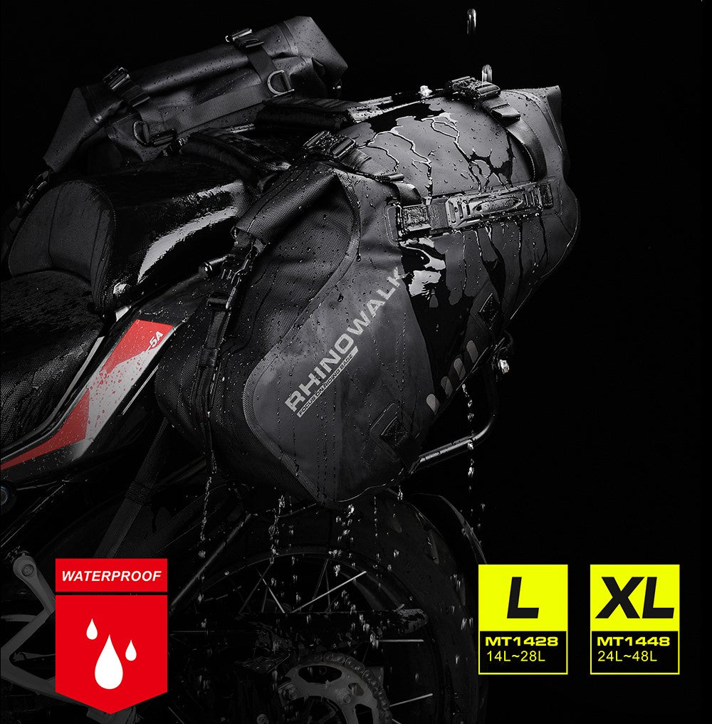 RhinoTrail XT – Dual Motorcycle Saddle Bags for Ultimate Touring