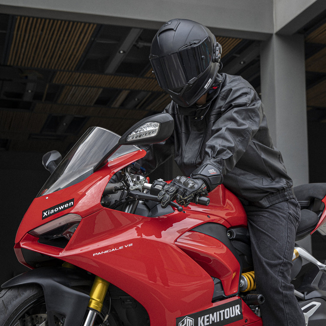 KEMIMOTO Apex-Pro Leather Racing Gloves – Precision, Grip & Protection