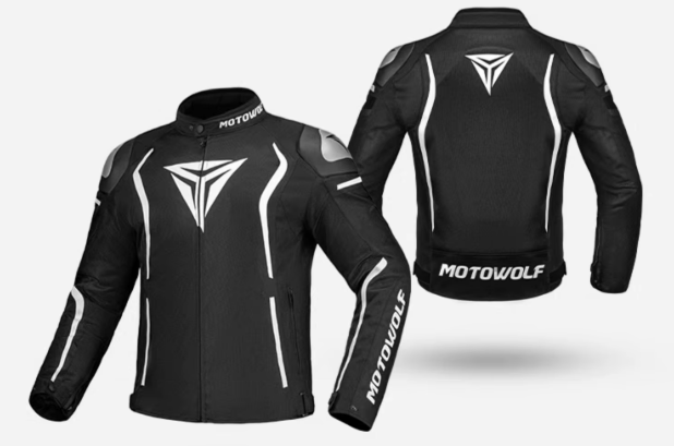 Motowolf Motorcycle Jacket – Pro-Grade Armor, Airflow Cooling & Midnight Black