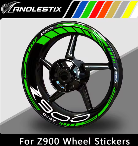 Kawasaki Z900 Wheel Decal Set – Premium Rim Graphics for Bold Styling (MULTIPLE COLOURS)