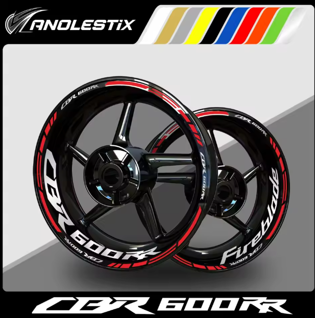 CBR600RR Wheel Decal Set – Precision Graphics for Ultimate Sportbike Styling (MULTIPLE COLOURS)