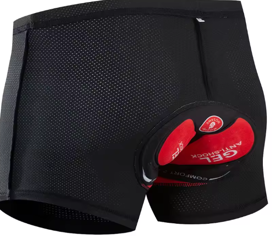 WOSAWE Men’s Motorcycle Base Layer Shorts – 3D Padded Mesh Riding Underwear for Long-Distance Comfort