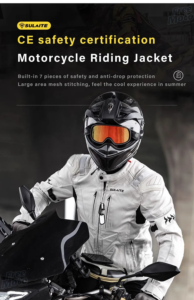 SULAITE Motorcycle Jacket – CE-Approved Protection & Performance