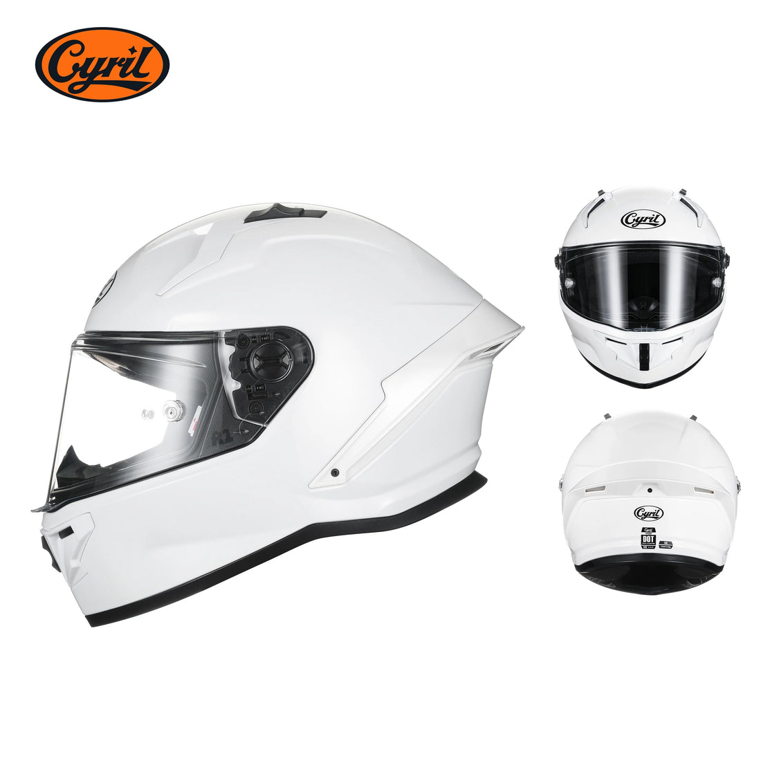 CYRIL Helmets: Precision Engineering. Certified Protection - WHITE