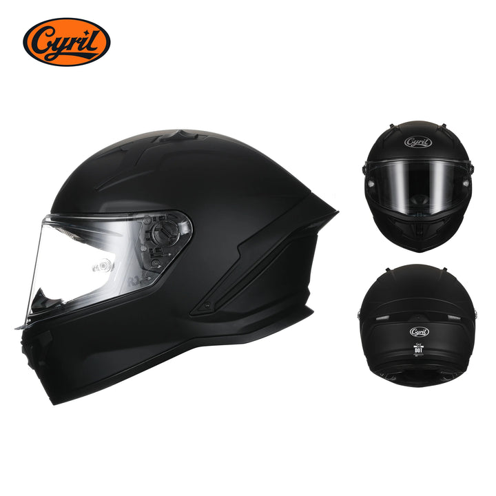CYRIL Helmets: Precision Engineering. Certified Protection - BLACK