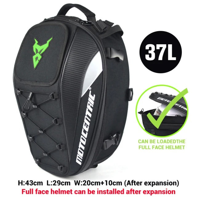 MotoCentric TrailVault – Secure Motorcycle-Mounted Travel Bag