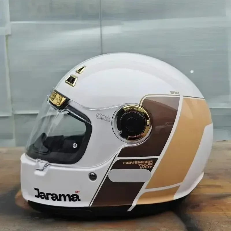 MT JARAMA ( Miguel Ángel Castilla), Classic Racing Helmet – Retro Style, Modern Protection