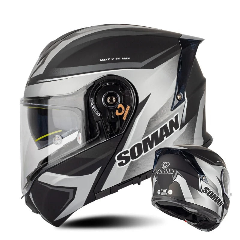 SOMAN ECE-Certified Motorcycle Helmet – Premium Safety & Comfort for Every Ride