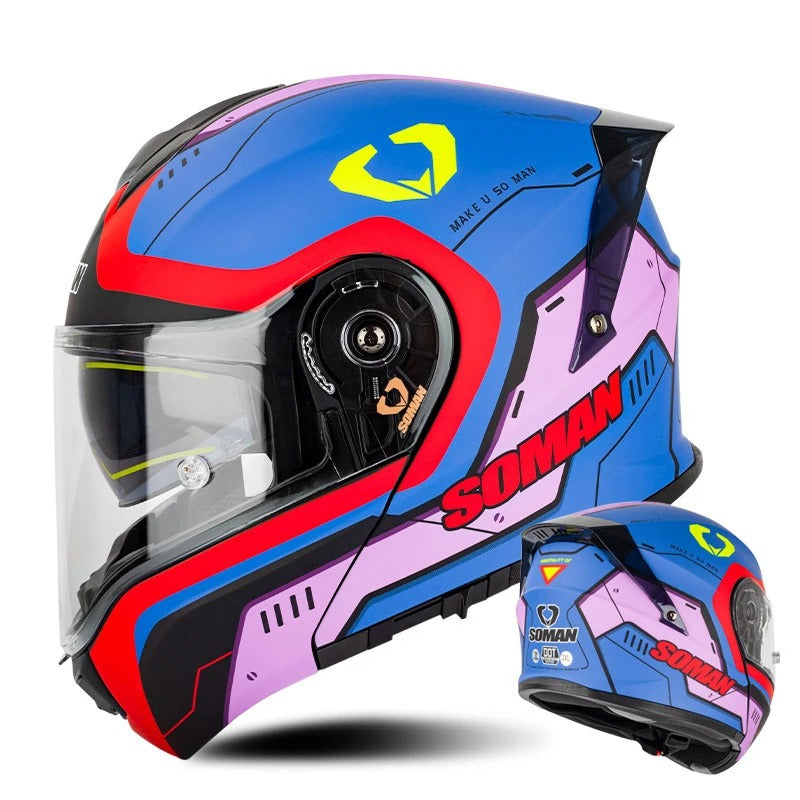 SOMAN ECE-Certified Motorcycle Helmet – Premium Safety & Comfort for Every Ride