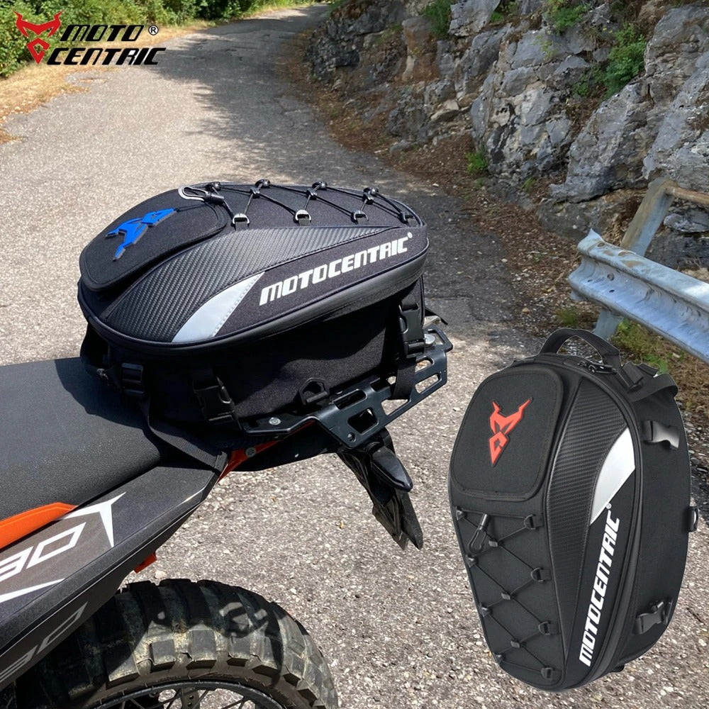MotoCentric TrailVault – Secure Motorcycle-Mounted Travel Bag