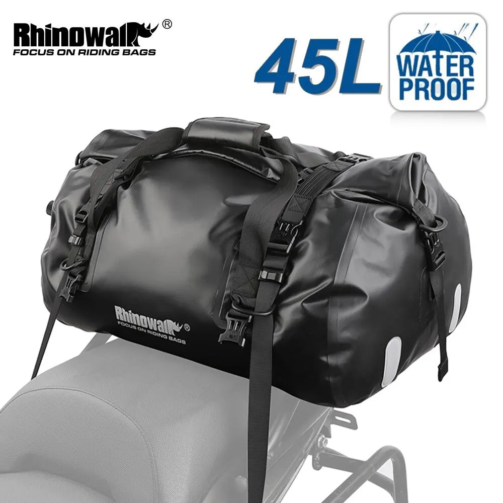 RhinoVenture 45 – Rugged Motorcycle Travel Bag for Endless Journeys