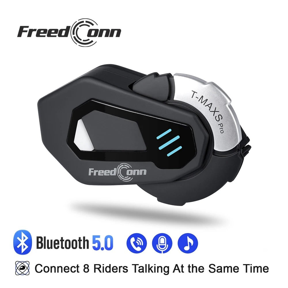FreedConn T-MAXS PRO – Bluetooth Motorcycle Intercom & Audio Headset