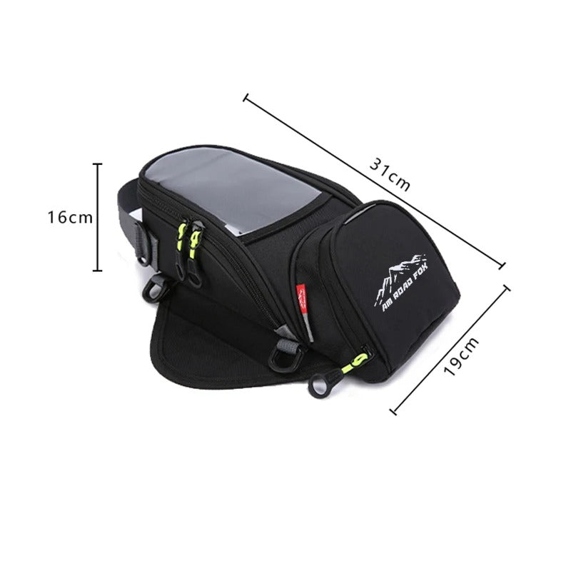 All Road Fox – Compact Motorcycle Tank Bag for Fast Access & Rugged Rides