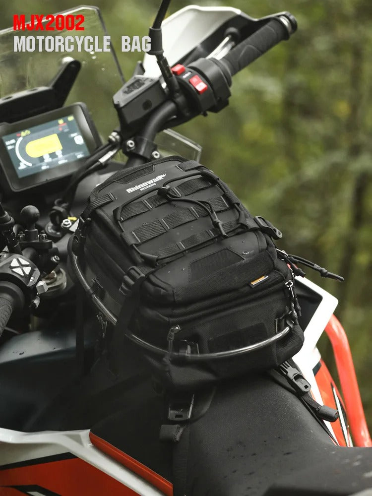 Rhinowalk 9L Motorcycle Tank Bag – Compact Backpack with Rain Cover & Quick Access Storage
