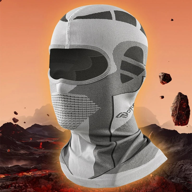 Brubeck Breathable Full-Face Balaclava – WHITE Advanced Mesh Ventilation & Cold Weather Protection