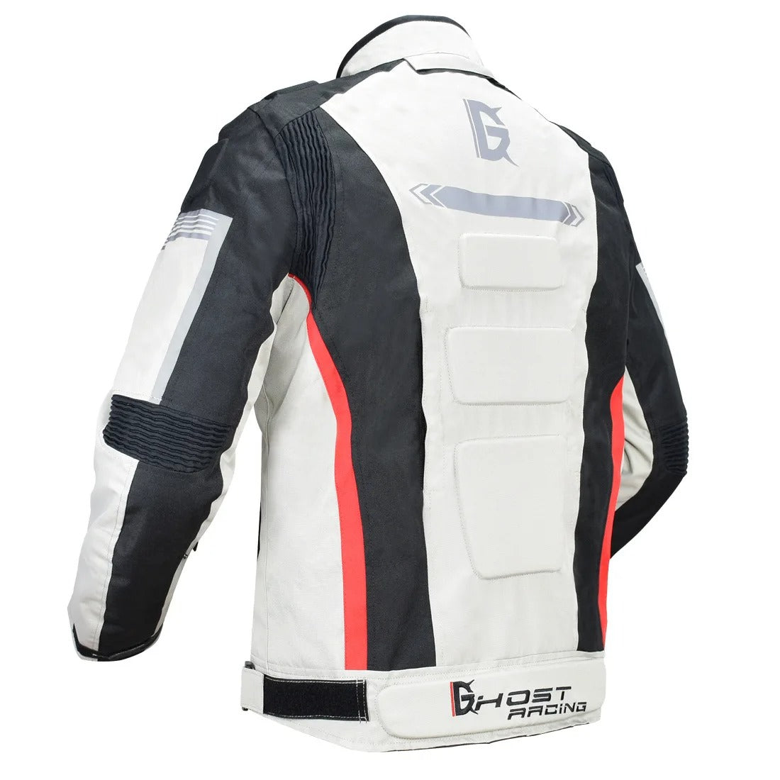 GHOST RACING -  Motorcycle Racing Jacket, WHITE, Protective Jacket, 2025 Season