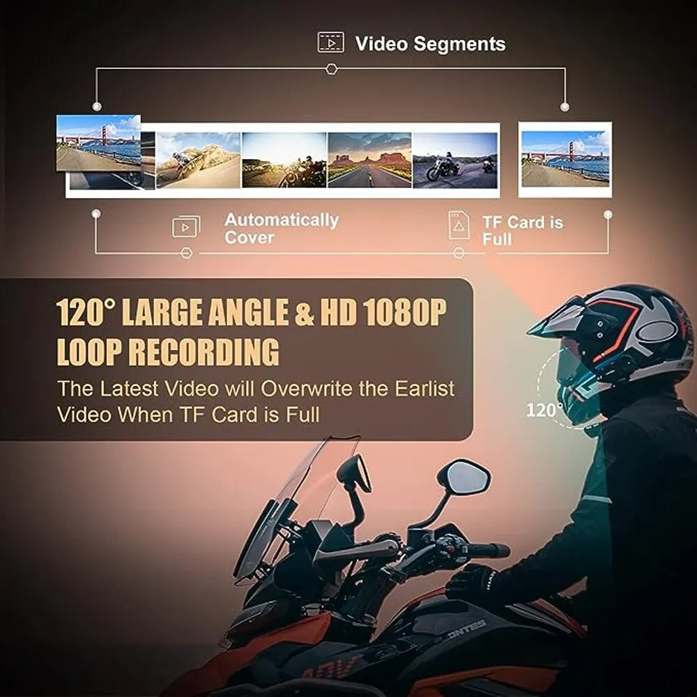 FREEDCONN - RideLink Vision Pro – Bluetooth Intercom & Helmet Cam System (SINGLE + DOUBLE PACK)