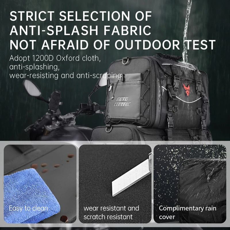 Motocentric X-Cargo 50 – Expandable Touring Tail Bag