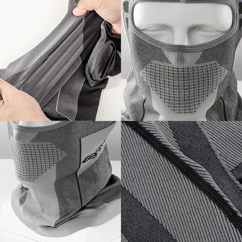 Brubeck Breathable Full-Face Balaclava – WHITE Advanced Mesh Ventilation & Cold Weather Protection
