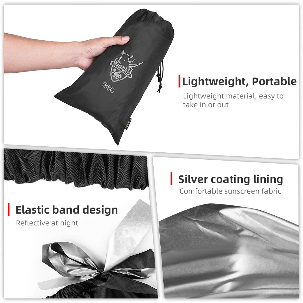 Rhinowalk StormShield Pro – All-Weather Motorcycle Cover Powerful, premium, and built to protect from rain, dust, wind, and UV rays