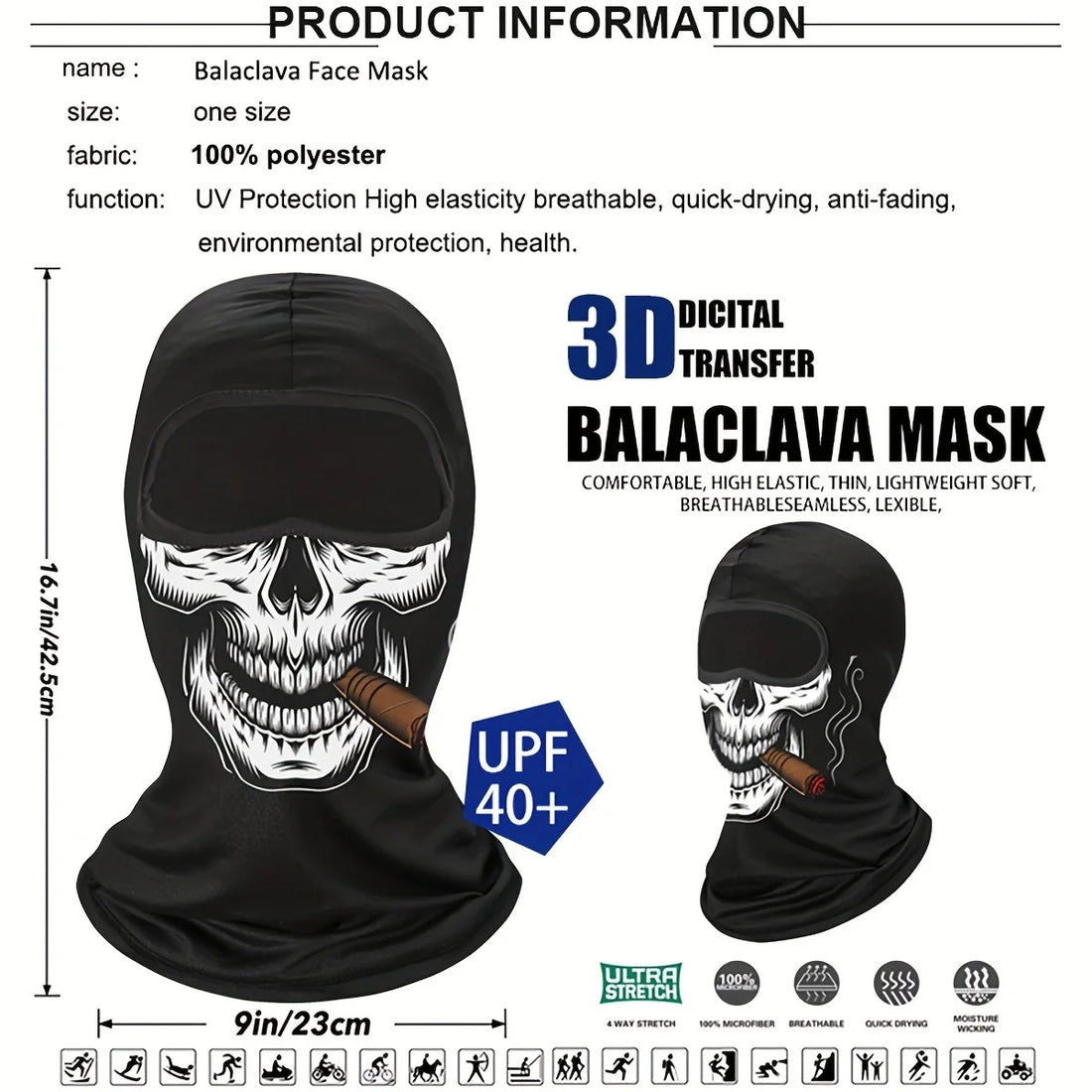 PhantomGuard Series – Performance Graphic Balaclavas (Chill Monkey)