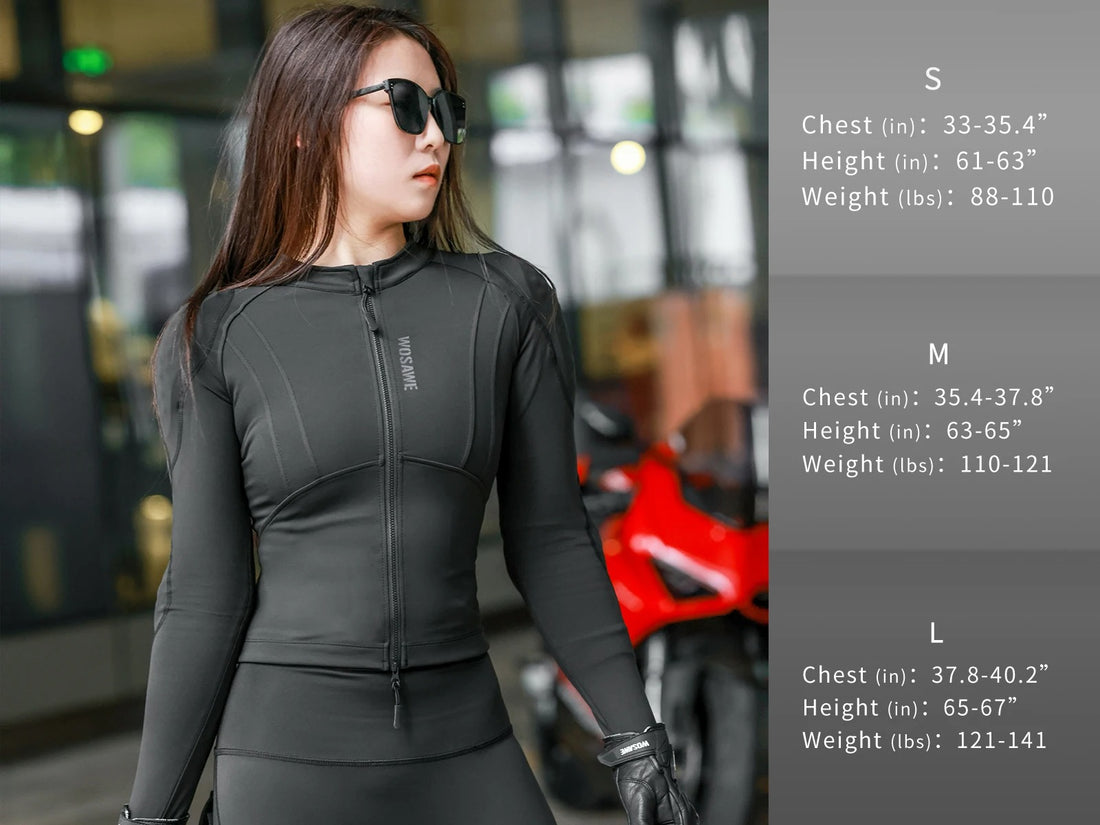 WOSAWE Women's CE Armored Motorcycle Jacket