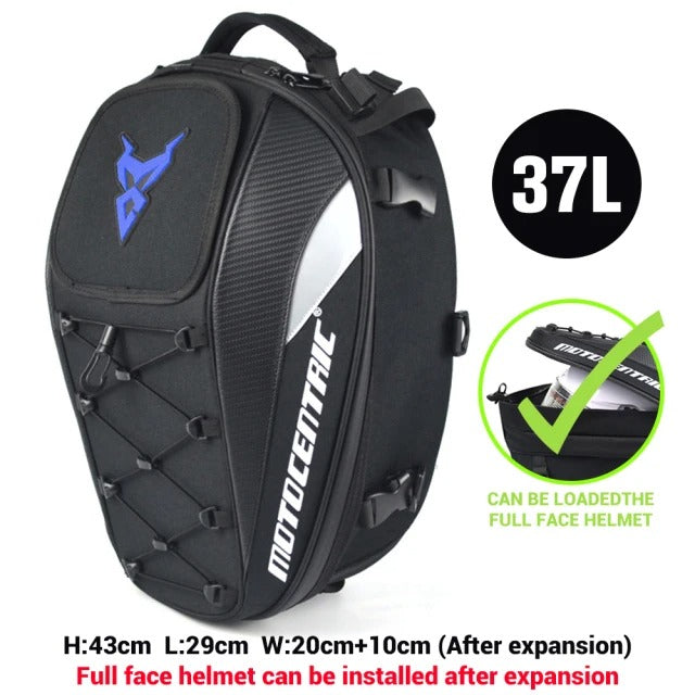 MotoCentric TrailVault – Secure Motorcycle-Mounted Travel Bag