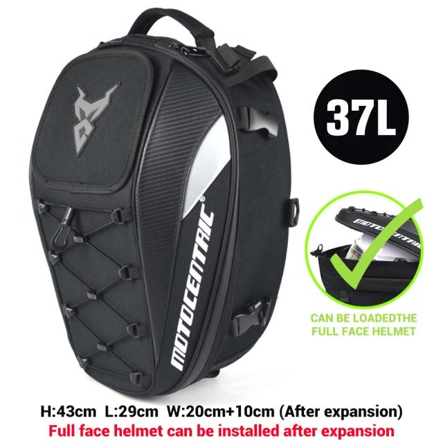 MotoCentric TrailVault – Secure Motorcycle-Mounted Travel Bag