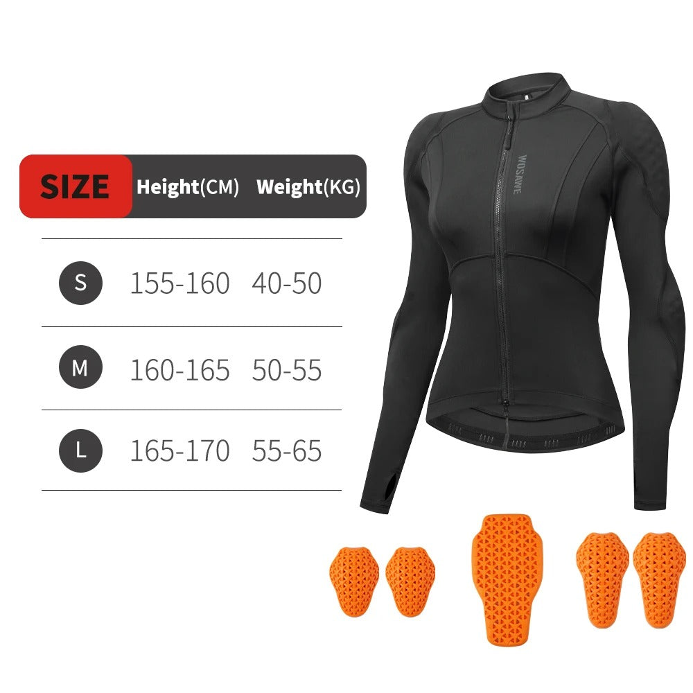 WOSAWE Women's CE Armored Motorcycle Jacket