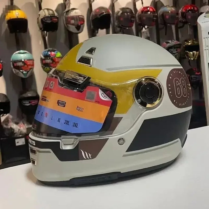 MT JARAMA ( Miguel Ángel Castilla), Classic Racing Helmet – Retro Style, Modern Protection