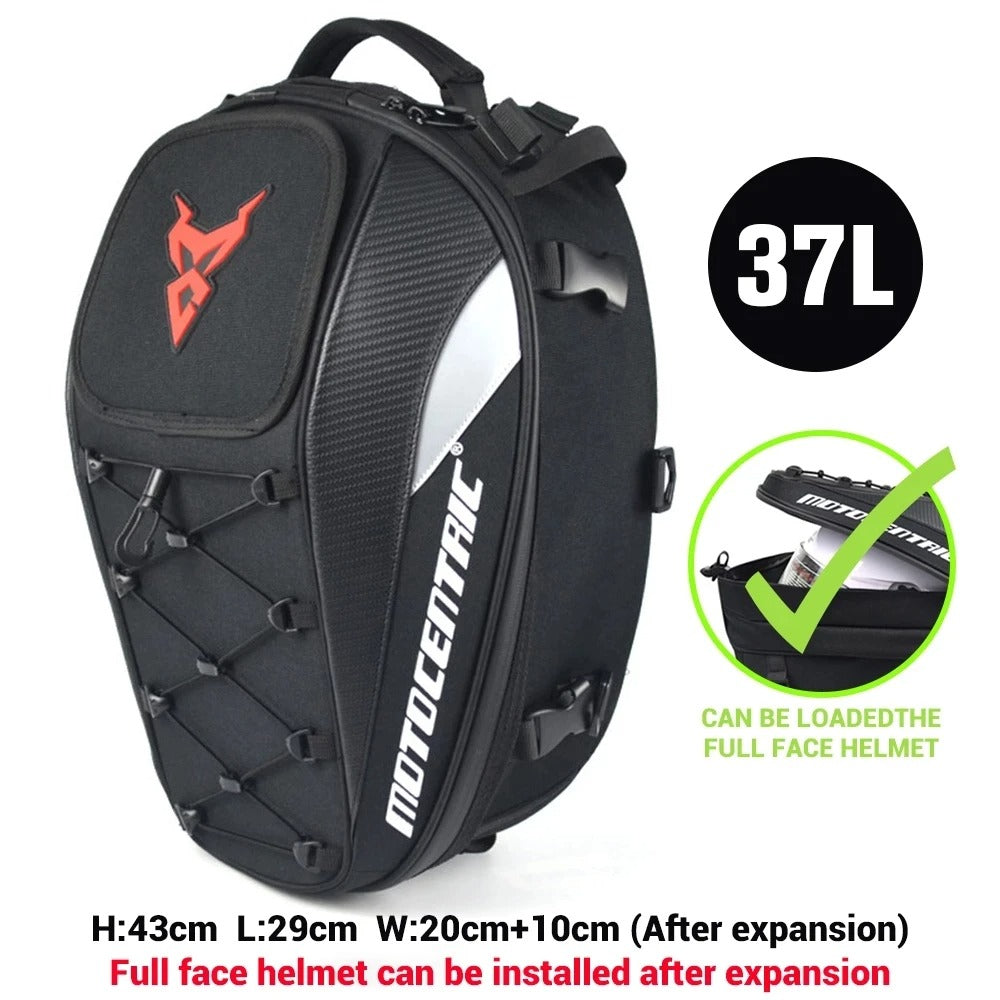 MotoCentric TrailVault – Secure Motorcycle-Mounted Travel Bag