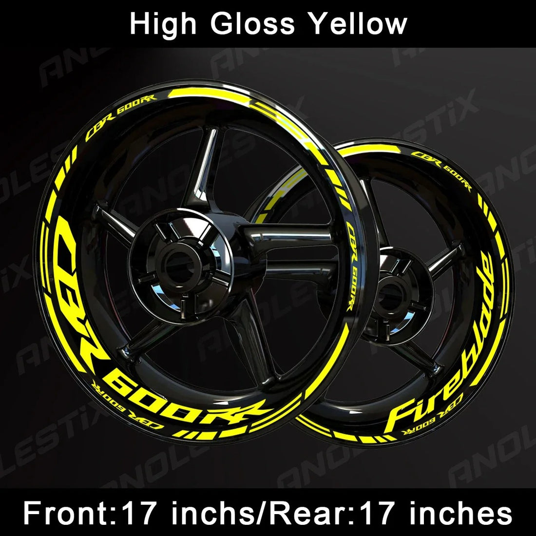 CBR600RR Wheel Decal Set – Precision Graphics for Ultimate Sportbike Styling (MULTIPLE COLOURS)