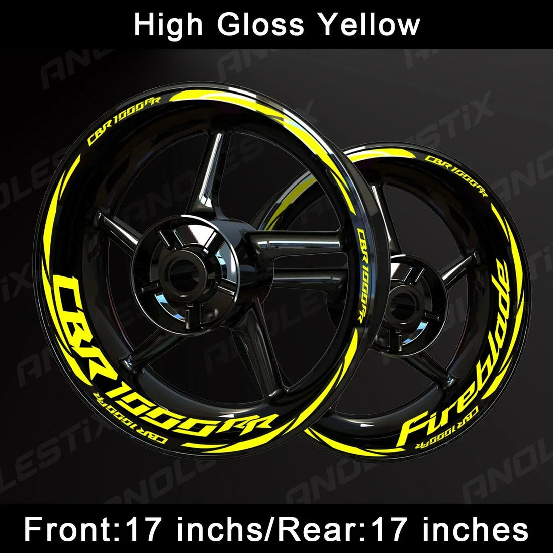 HONDA CBR1000RR Fireblade Elite Wheel Decal Set – Precision Graphics for High-Performance Styling (MULTIPLE COLOURS)