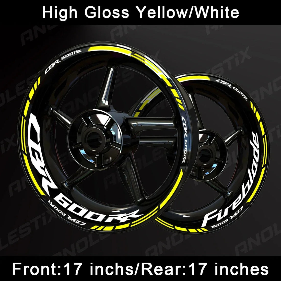CBR600RR Wheel Decal Set – Precision Graphics for Ultimate Sportbike Styling (MULTIPLE COLOURS)