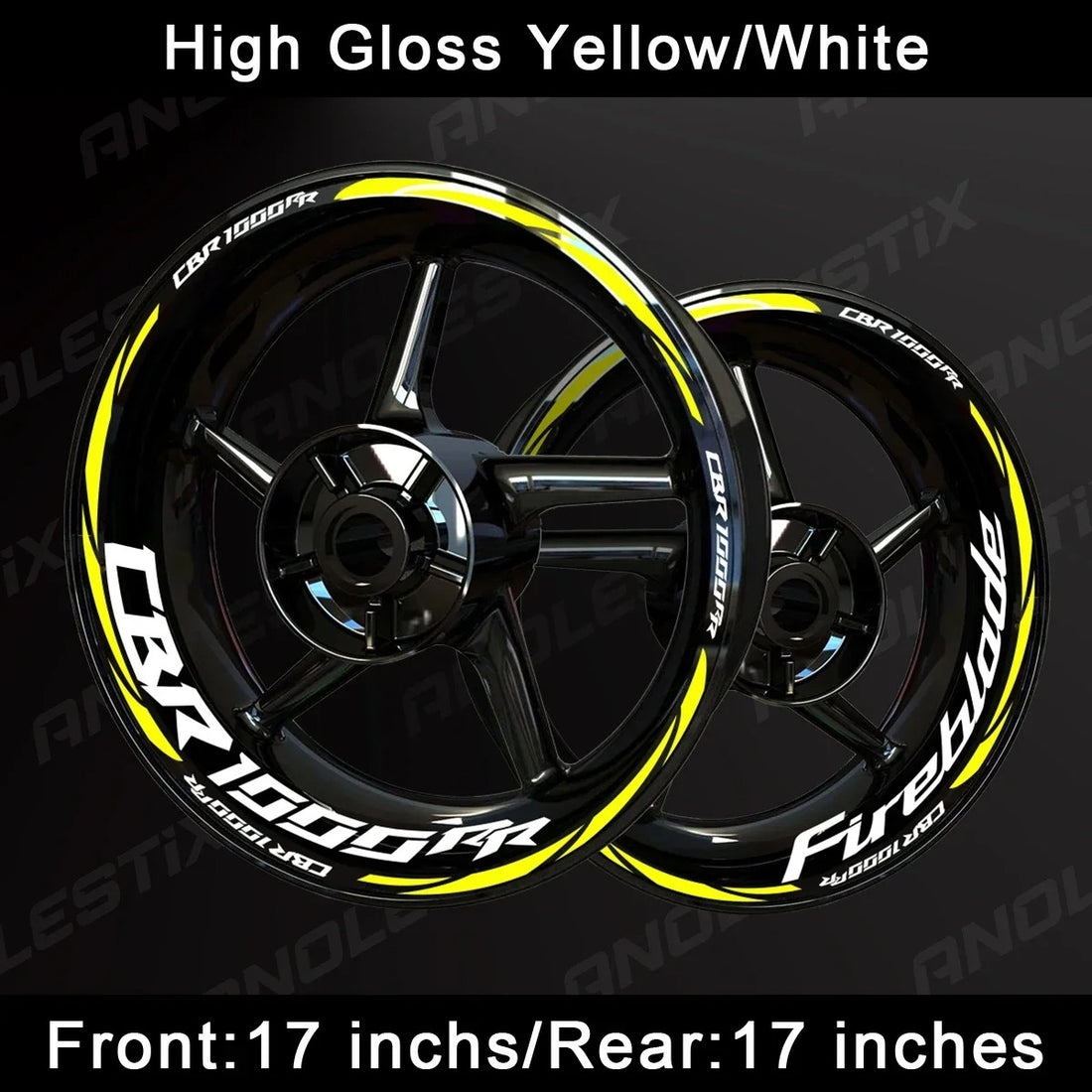 HONDA CBR1000RR Fireblade Elite Wheel Decal Set – Precision Graphics for High-Performance Styling (MULTIPLE COLOURS)