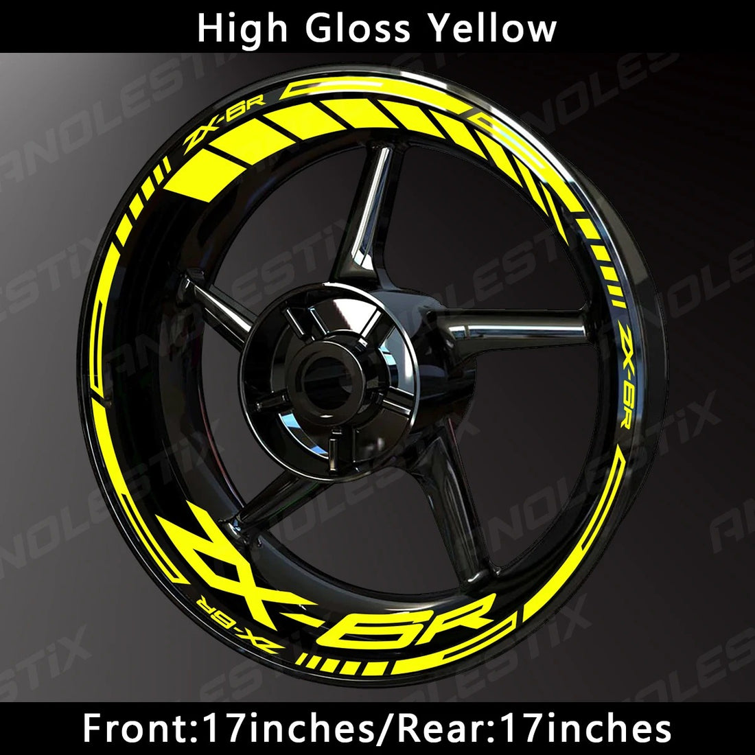 Kawasaki ZX-6R Wheel Decal Set – Precision Graphics for Aggressive Sportbike Styling (MULTIPLE COLOURS)