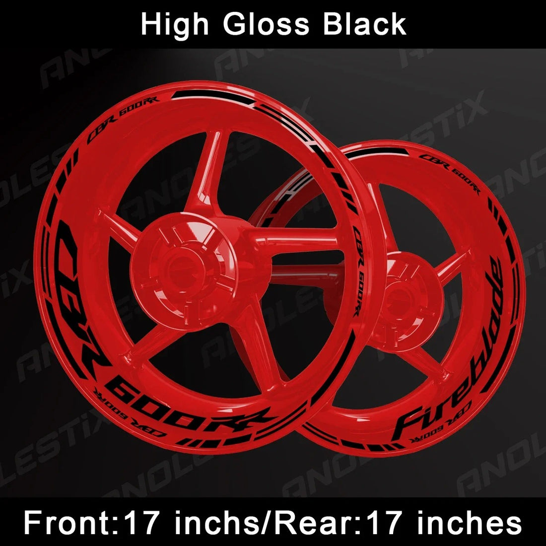 CBR600RR Wheel Decal Set – Precision Graphics for Ultimate Sportbike Styling (MULTIPLE COLOURS)