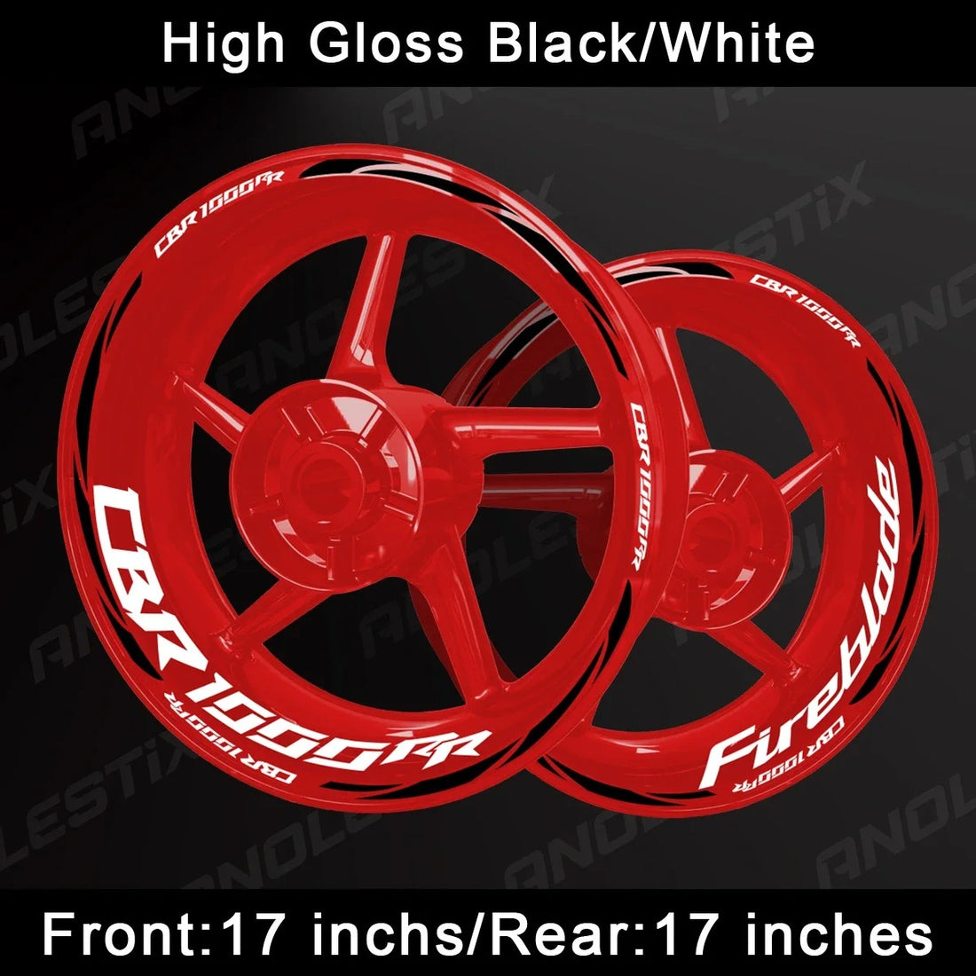 HONDA CBR1000RR Fireblade Elite Wheel Decal Set – Precision Graphics for High-Performance Styling (MULTIPLE COLOURS)