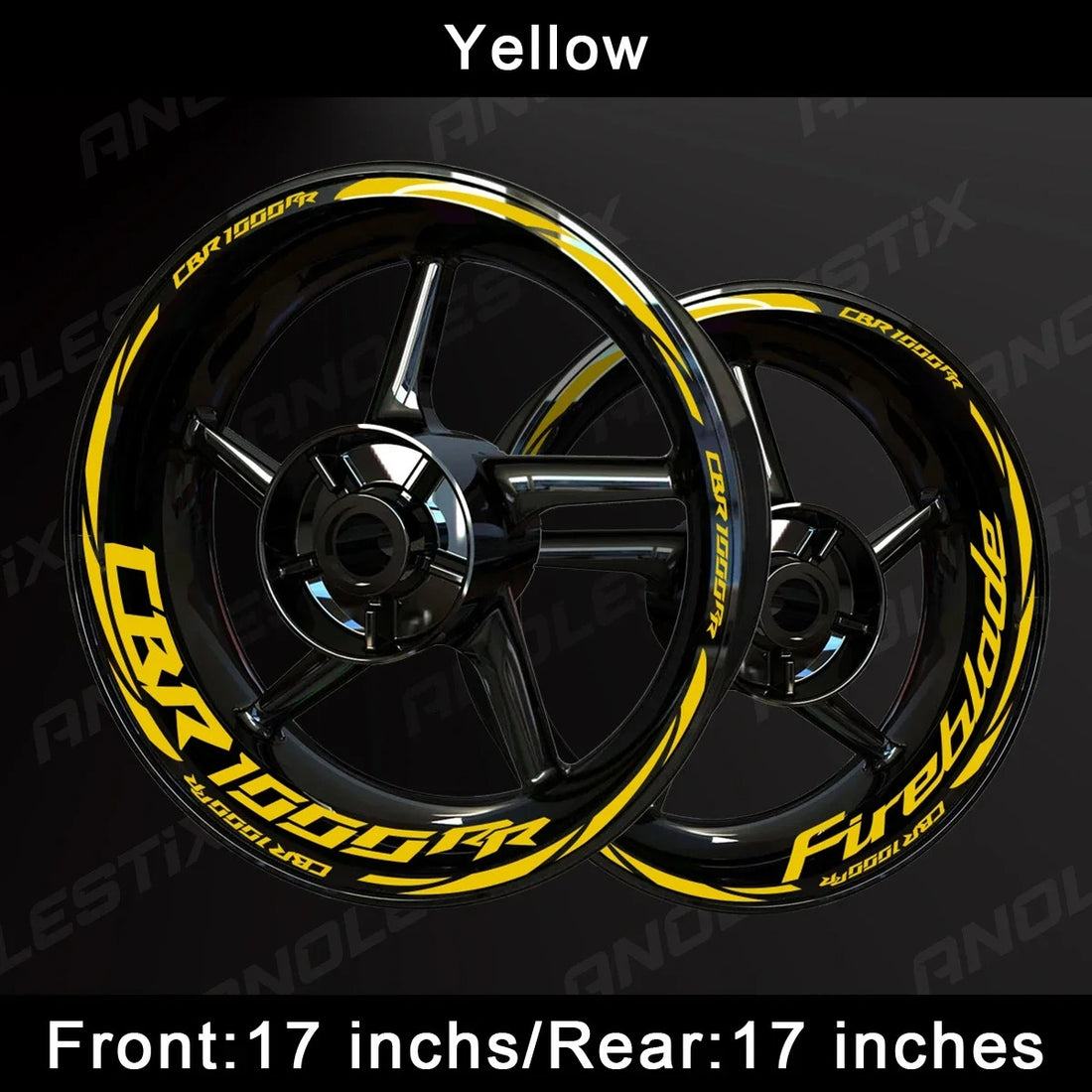 HONDA CBR1000RR Fireblade Elite Wheel Decal Set – Precision Graphics for High-Performance Styling (MULTIPLE COLOURS)