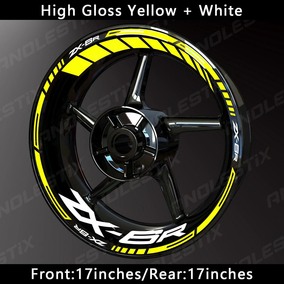 Kawasaki ZX-6R Wheel Decal Set – Precision Graphics for Aggressive Sportbike Styling (MULTIPLE COLOURS)